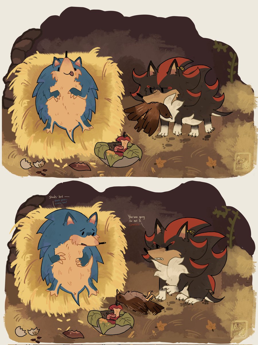 asaya430's tweet photo. Silly hedgehogs (ㅅ´ ˘ `)

[#ShadowTheHedgehog #SonicTheHedgehog #sonadow #Shadonic #wildhogAU] https://t.co/By4cE9MiM0