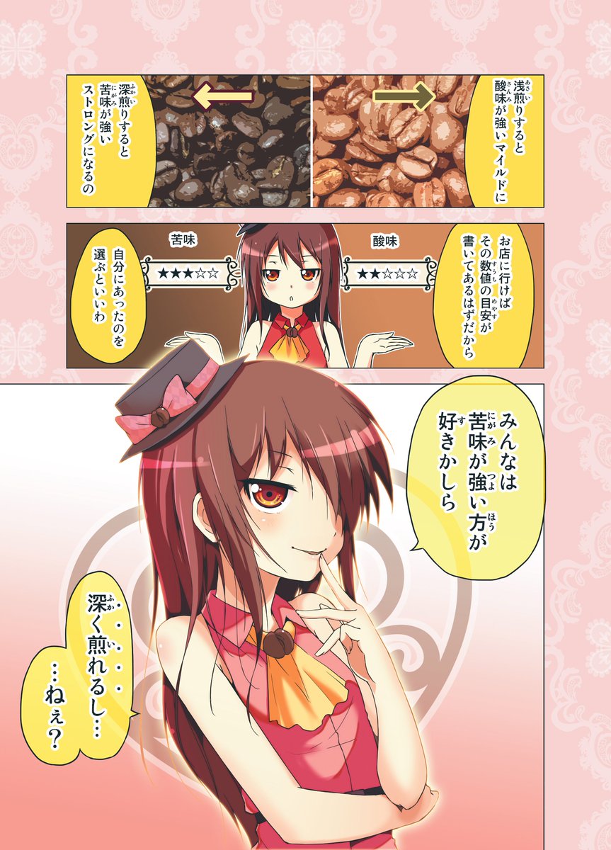 コーヒー豆の焙煎深度☕
#カフェちゃんとブレークタイム 