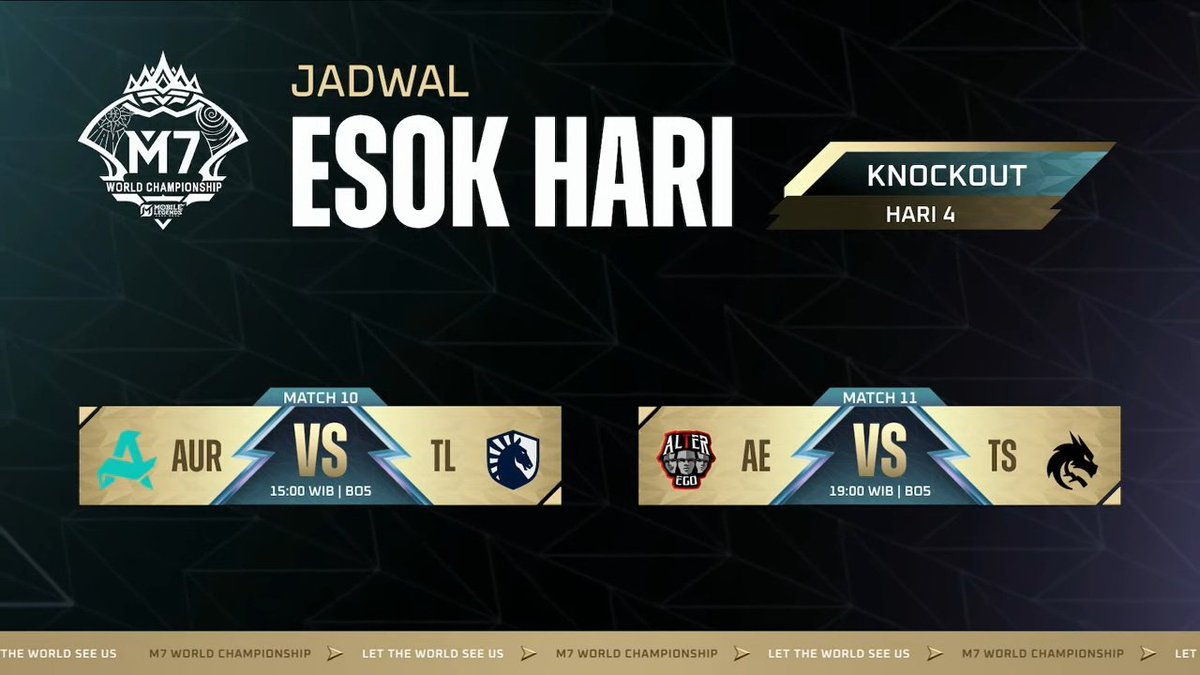 Txtmlbb_'s tweet image. jadwal besok ok ok