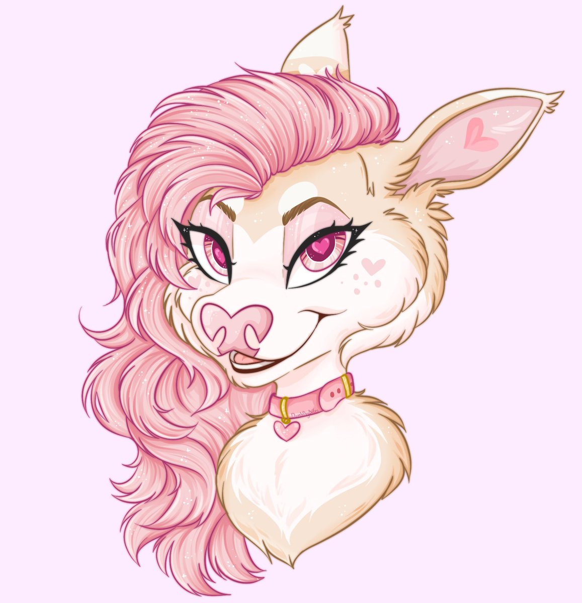 Wanted to share 2 finished commooshy pieces 💖✨ These are still open teehee