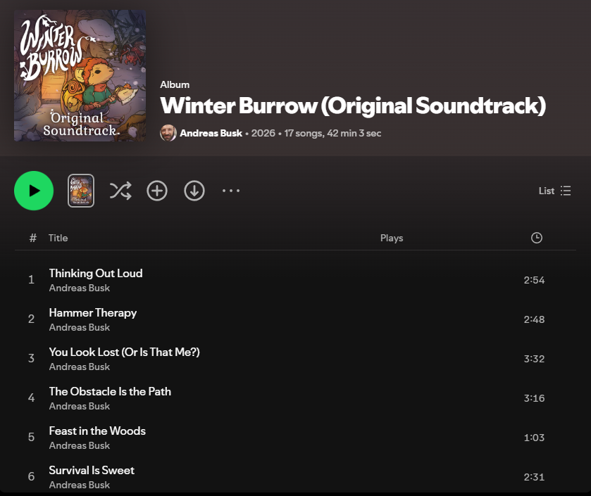 Winter Burrow - by Pine Creek Games tweet media