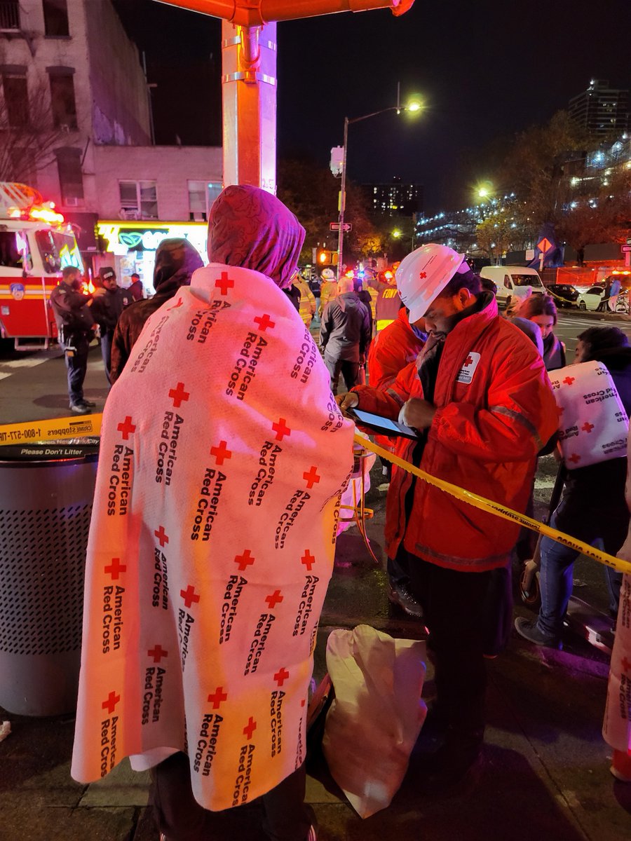 RedCross's tweet image. Emily Trage and Aidan Samwick had just started building their life together in East Harlem, settling into their new place with their two kittens, Fish and Chips, when everything changed.

Aidan, who often sleeps during the day after working the overnight shift, woke up to…