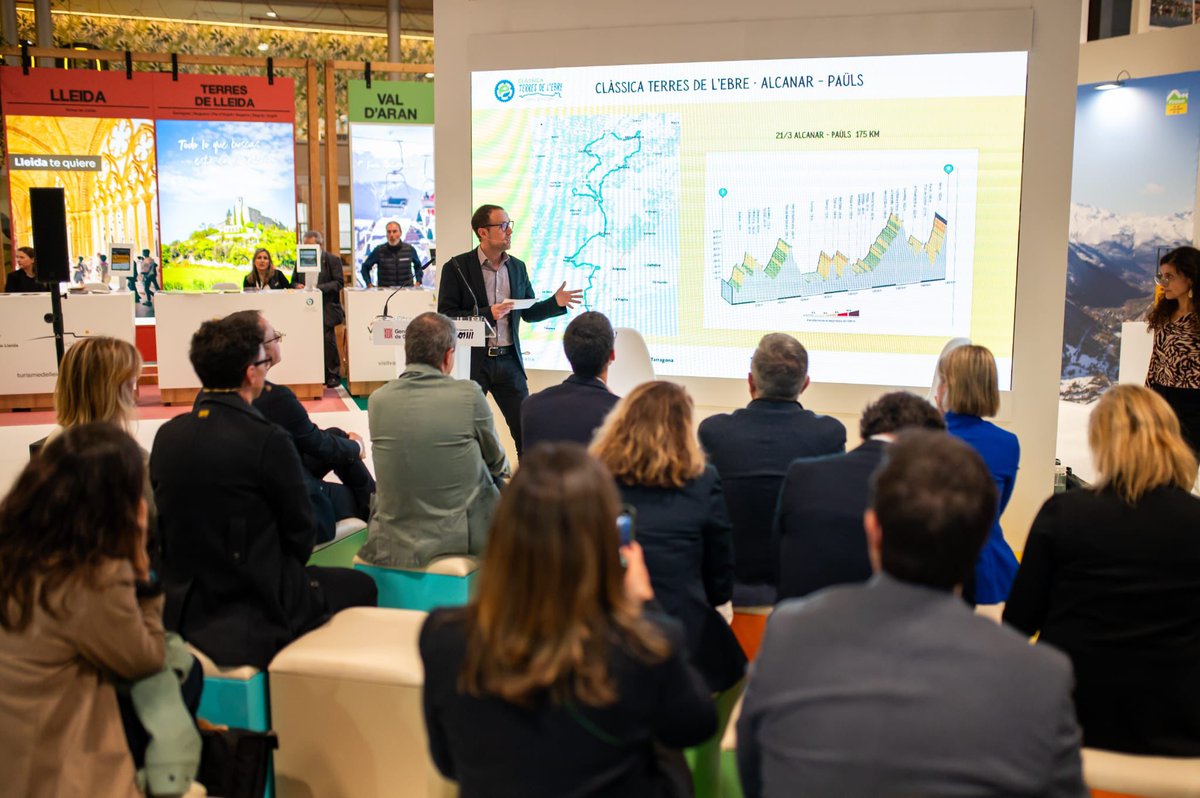 Dipta_cat's tweet image. 🚴 La Costa Daurada i les Terres de l'Ebre es presenten a FITUR com a destinacions cicloturístiques de primer nivell.

👉🏻 El Tour de França, La Vuelta, la Volta Ciclista a Catalunya i la Clàssica de les Terres de l'Ebre han protagonitzat l'acte.