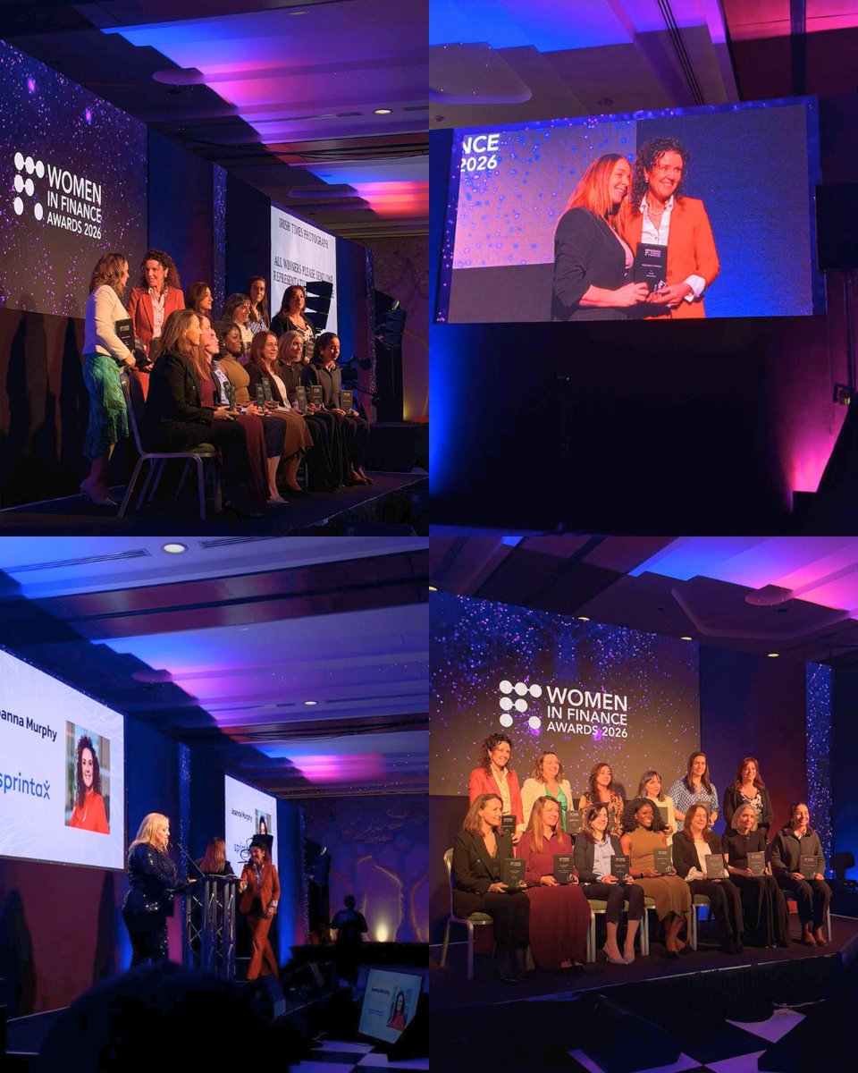 🎉We are delighted to announce that Sprintax CEO, Joanna Murphy, has won the Excellence in FinTech award at the Women in Finance Awards 2026! The judges highlighted her “rare blend of strategic clarity and deeply human leadership” and we couldn’t agree more. A huge
