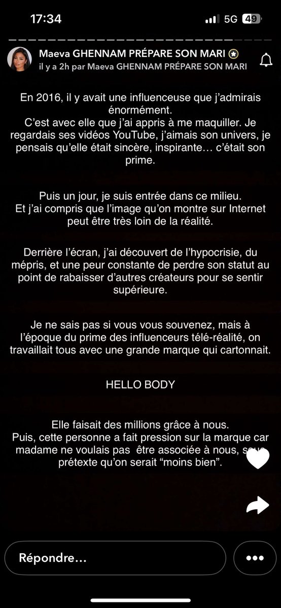 Qlf_lachica_'s tweet image. Maeva ghennam sur ce coup bravo , sananas faut vraiment que tu te remette en question tes propos sont problématiques surtout quand tu dis que tu prend pas position pck t’es pas renseigné alors qu’on a tout en 4k mtn ta juste peur de perdre des abonné #sananas #maevaghennam