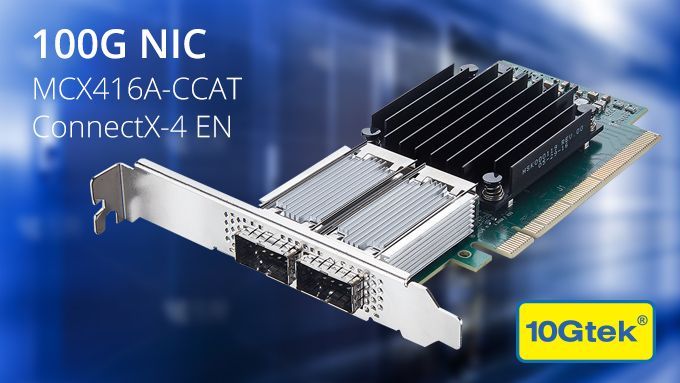 ❏ 100G NIC/CNA
❏ MCX416A-CCAT ConnectX-4 EN
❏ 2x QSFP28 Port
❏ PCIe 3.0, x16 Lane
❏ Click to buy: sfpcables.com/mcx416a-ccat-3…