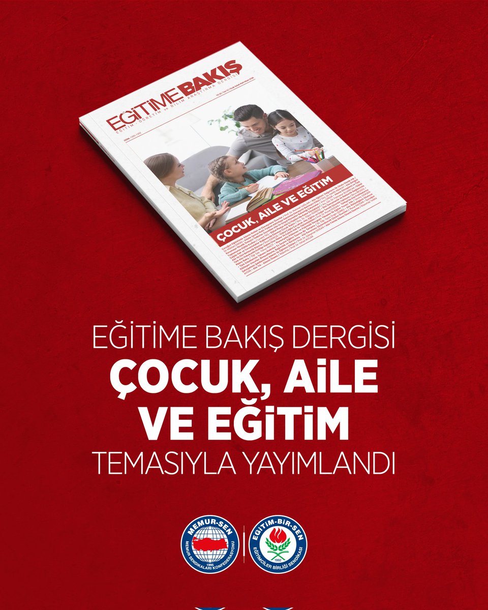 EĞİTİME BAKIŞ DERGİMİZİN YENİ SAYISI “ÇOCUK, AİLE VE EĞİTİM” TEMASIYLA YAYIMLANDI

Eğitim, öğretim ve bilimsel araştırmalara ışık tutan Eğitime Bakış dergimizin 62. Sayısı, “Çocuk, Aile ve Eğitim” temasıyla okuyucularıyla buluştu.

Haberimizi okumak için: ebs.org.tr/haber/egitime-…