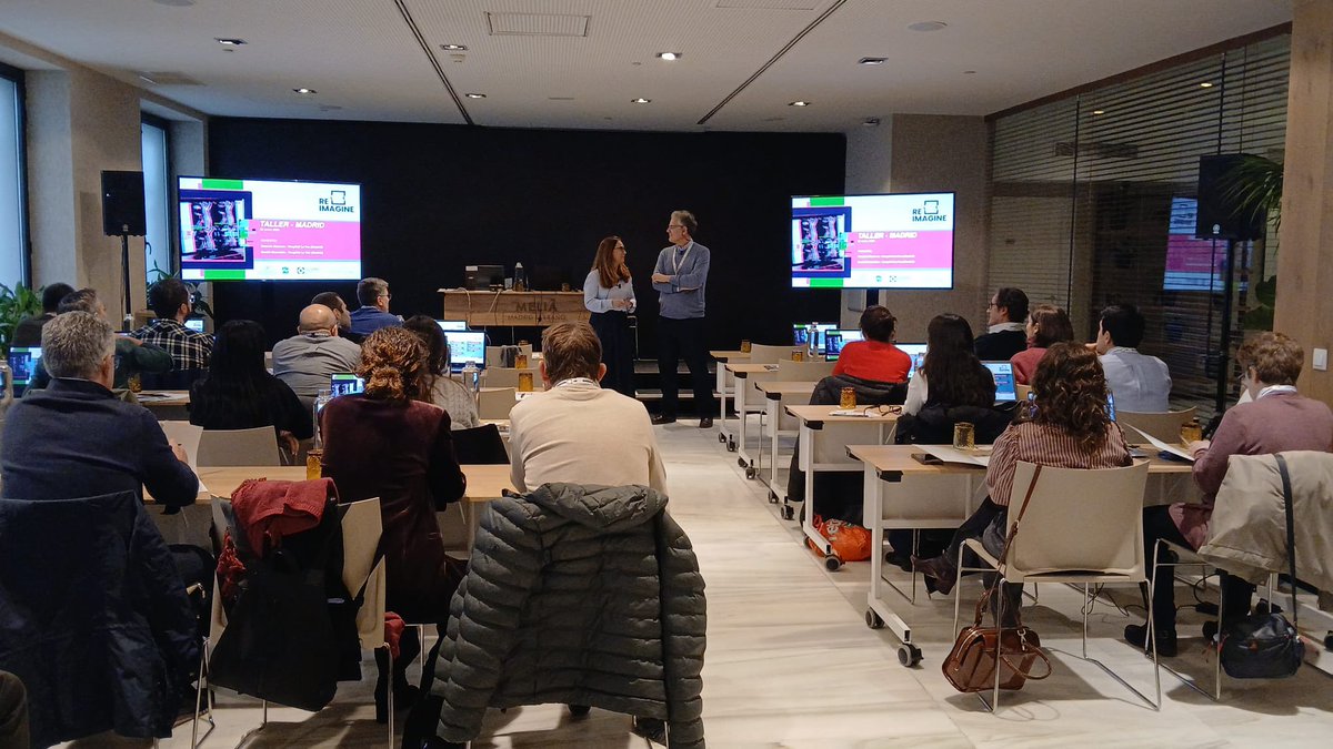SEReumatologia's tweet photo. Hoy celebramos en Madrid la primera jornada presencial de #REIMAGINE2026, a cargo de los Dres. Victoria Navarro y Daniel Bernabeu, de @reumahulp. ¡Seguimos avanzando en el manejo de técnicas de imagen en la EspA-ax y la APs-ax! https://t.co/9XgB9dWL8I