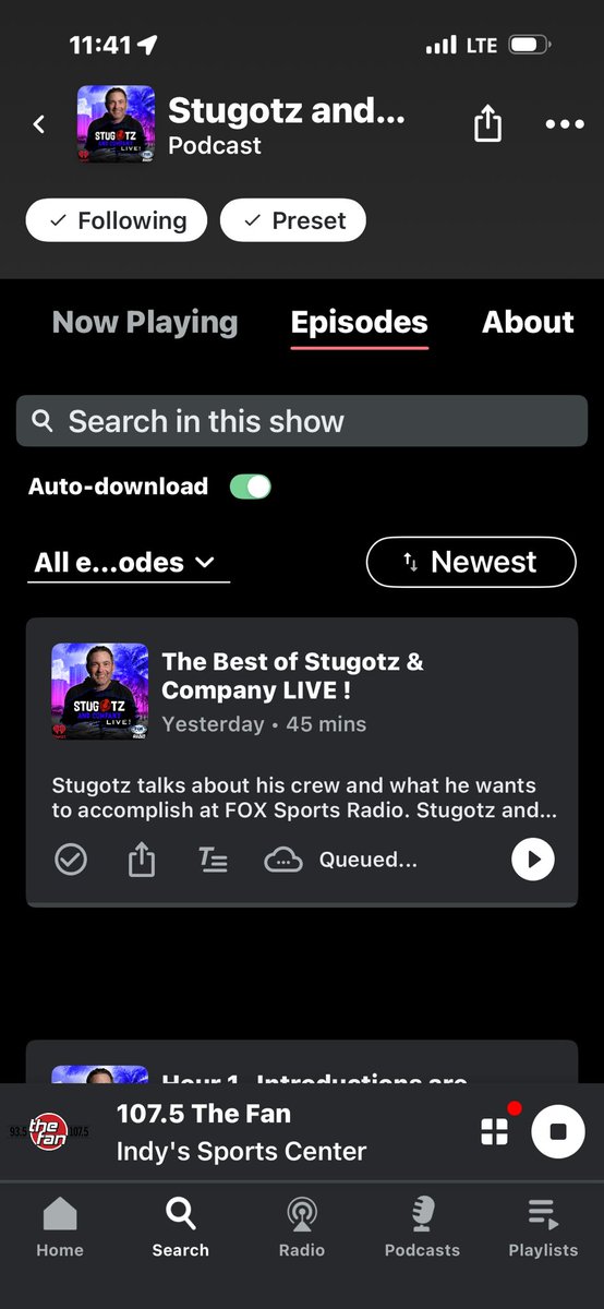 litseyco85's tweet photo. @stugotz790 Listen to this new podcast in the morning then football all day #stugotzarmy lives https://t.co/UzxtajfLR0