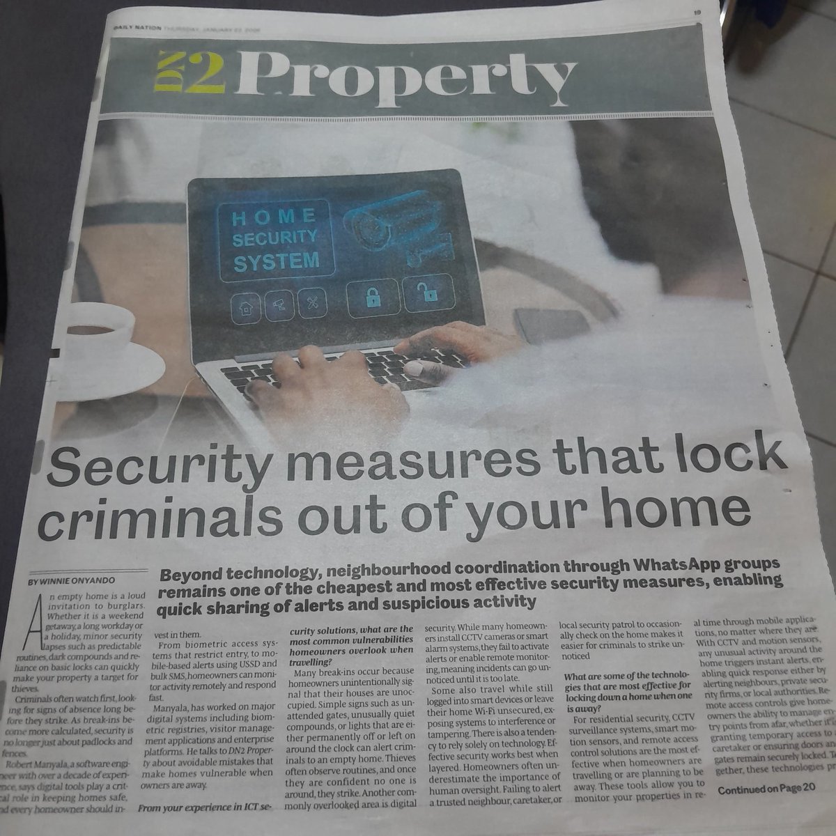 Dreamerz08's tweet photo. Beyond technology neighborhood and coordination through WhatsApp groups remains one of the most cheapest and most effective measures In today's environment CCTV is about prevention, real time response and Peace of mind when you're away
Cyrus Jirongo Palmer
@RobisearchICT #TECHFIT https://t.co/A7V6LH21HJ