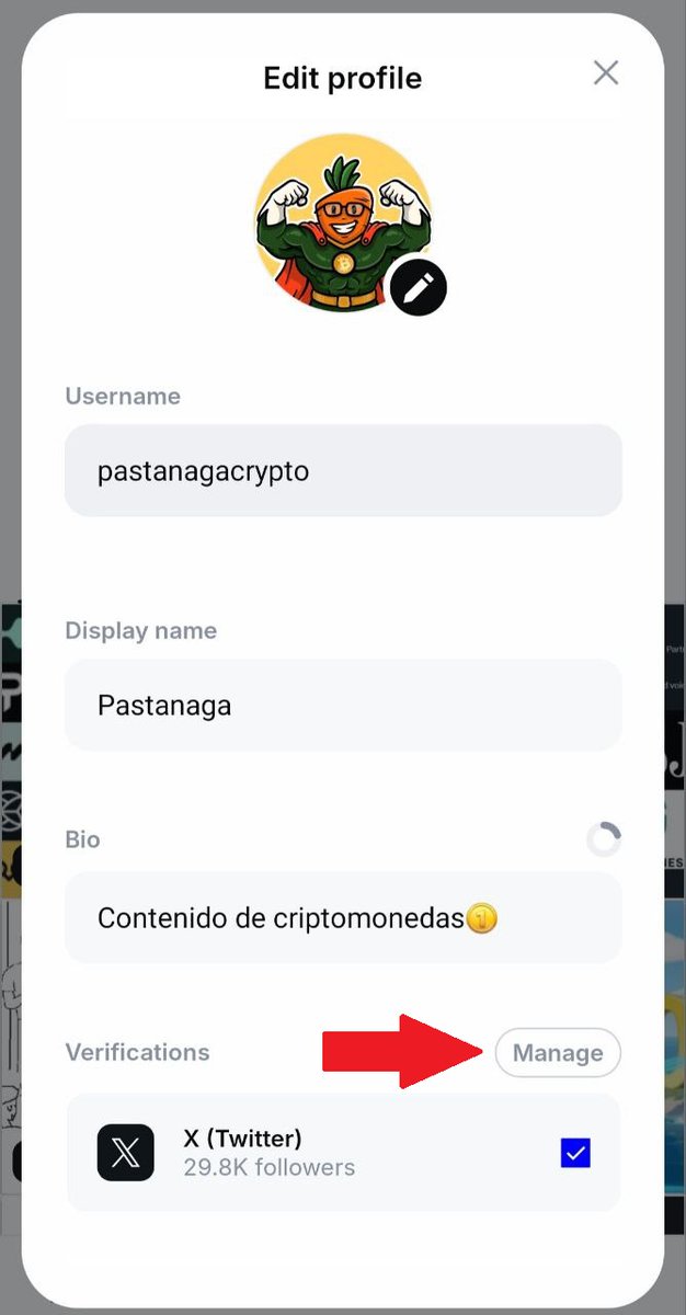 PastanagaCrypto's tweet photo. ‼️Acción importante para el airdrop de @base 

Sigo recibiendo dudas de cómo verificar nuestra cuenta de X en la aplicación de @baseapp así que os lo explico aquí mismo

Primero de todo nos registramos (es gratis): https://t.co/xWUtAzcJJ6

Luego vamos a nuestro perfil en "Edit Profile", en el apartado de "Verifications" pulsamos en "Manage", le damos a continuar, elegimos X y lo vinculamos

Y ya estaría, en mi caso estoy muy activo haciendo transacciones, comprando posts, swaps y publicando contenido por ahí

Creo que será relevante para calificar a $BASE