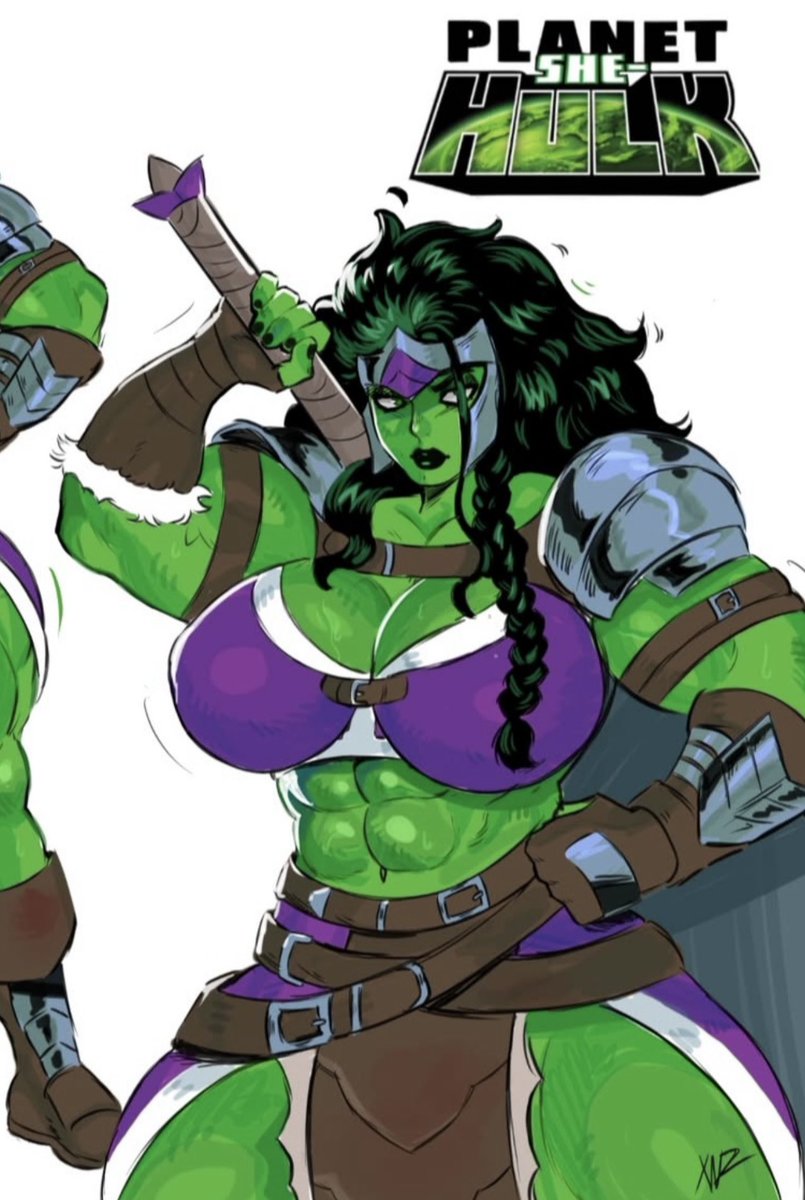 shulkieshehulk's tweet photo. “What can #Shulkie say? Some just like her thicc.” 

🎨::@𝓍𝒶𝓃𝓂𝒶𝓃_𝒶𝓇𝓉.• https://t.co/HUJaJZc8RE