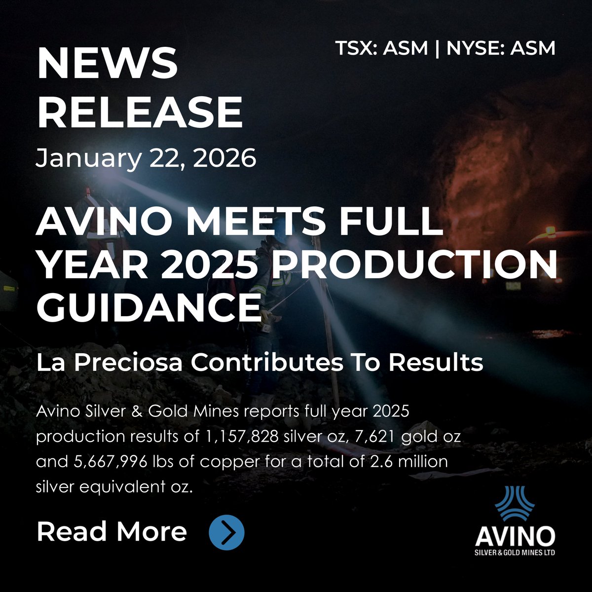 Avino Silver & Gold Mines Ltd. tweet media