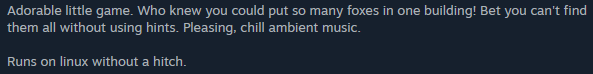 LsWolfGameDev's tweet photo. This review of my demo made my day! Thanks so much
#indiegame #cozygames #hiddenobjectsgames https://t.co/r927EnUYaX