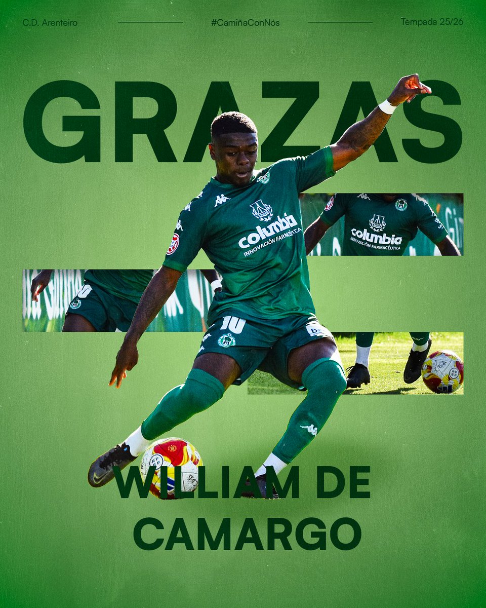 📢 OFICIAL | William de Camargo

No día de hoxe, o Club Deportivo Arenteiro e o xogador William de Camargo acordaron finalizar a vinculación contractual que os unía.

Dende a entidade agradécenselle os servizos prestados durante o tempo no que defendeu a camisola do noso club e