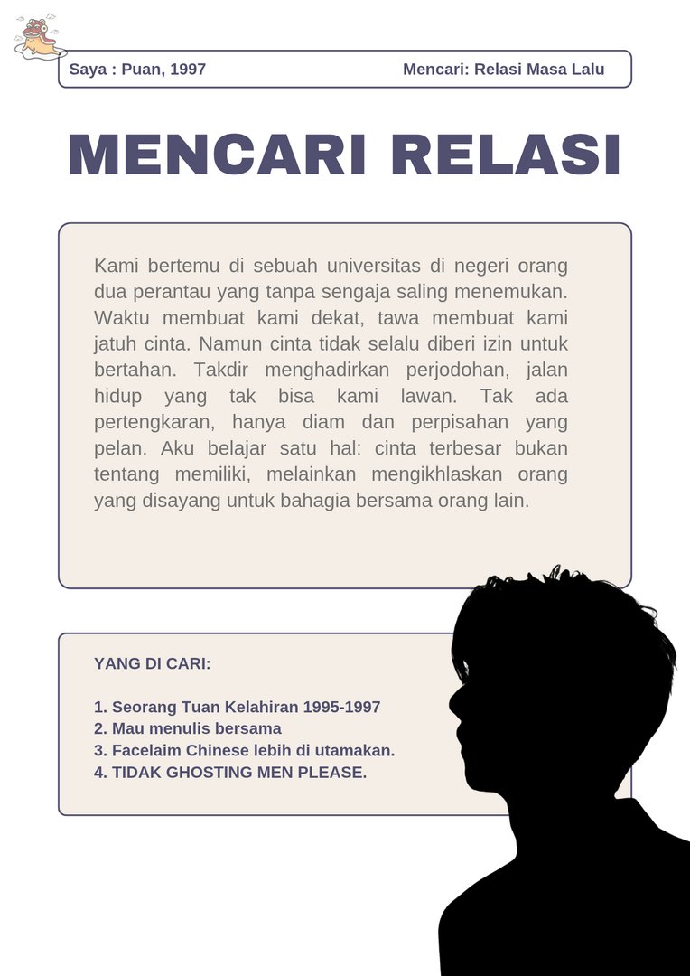 TamagoPost's tweet photo. ㅤㅤㅤㅤ

💛 Adakah seorang tuan yang berkenan untuk menulis bersama? Stoylinenya sudah ada, namun bisa di diskusikan lagi.

ㅤㅤ https://t.co/Hvh6Dfrdv4