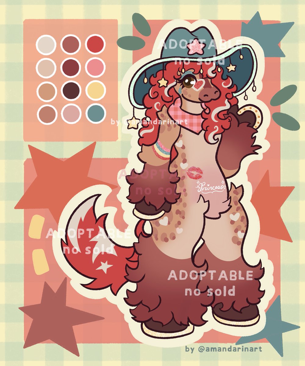 amandarinart's tweet image. ✨🐴YEE HAW PONY ADOPTABLE🐴✨
This baby is looking for a home!

Price: $10

DM friendly to claim!