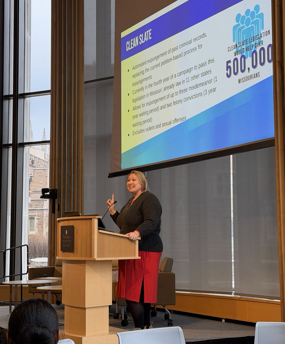 Last Friday, our Executive Director Mallory Rusch delivered her keynote address at the Successful Second Chances event presented by The SoulFisher Ministries. She did a great job covering #CleanSlate legislation which would help over 500,000 Missourians.

MOCleanSlate.org