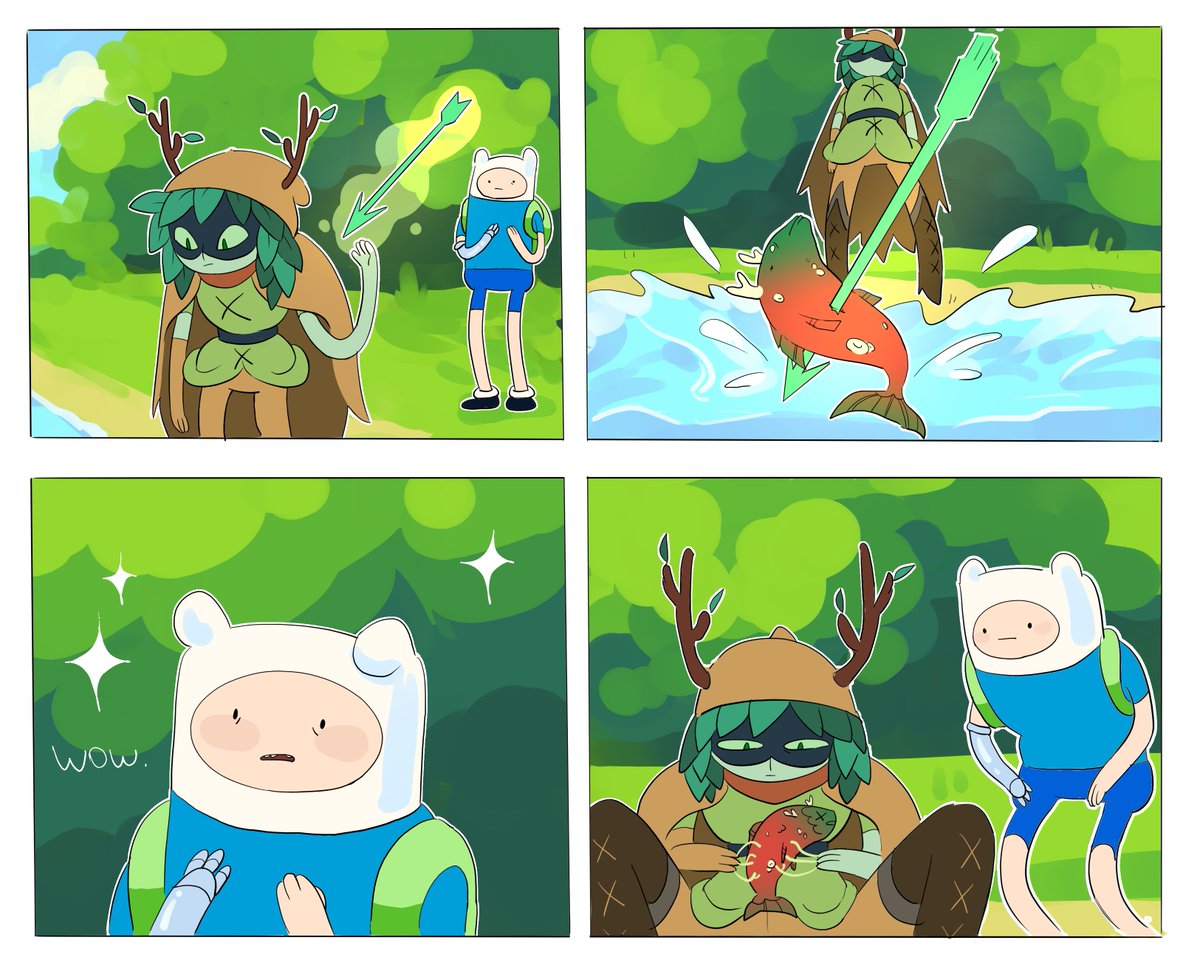 Nala_Kailani's tweet image. 1/2.

I DID IT. It was painful and long, but I did it. Very stupid comic, I don't know how I generate it. Huntress Wizard and Finn one more time!

#fionnaandcake #finntress #adventuretime