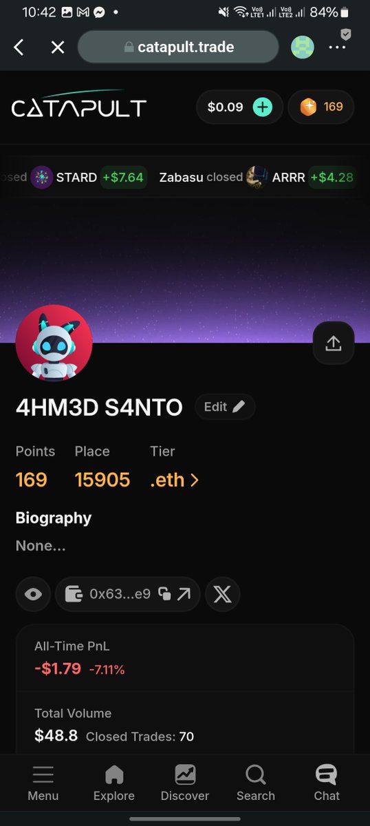 santo_mone's tweet photo. Trading made smarter with @letsCatapult
Excited to be part of the community and participating in Epoch 3.
Check them out: @letsCatapult
Join here : https://t.co/N4vw4iVc3Z
@Catapult #Trading #crypto @letsCatapult #catapul https://t.co/h7vJjbQpj8