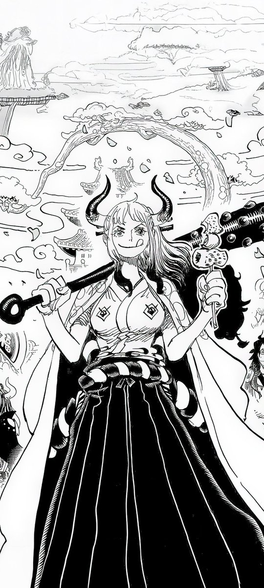 __Devora_'s tweet photo. @onepiecedaiIys I love my Yamato wallpaper https://t.co/5DMZ4JF38R