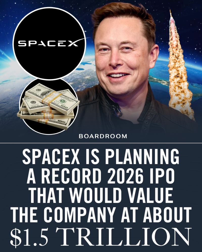 马斯克旗下火箭制造商SpaceX正在为「超级」IPO物色华尔街投行华尔街的终极盛宴，SpaceX 开启1.5 万亿美金的“星际大航海”时代○ 史上最大 IPO： 融资规模预计远超