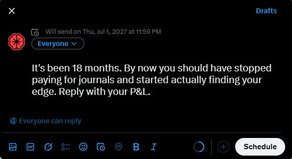 giving you 18 months to get profitable. i’ll check in then.