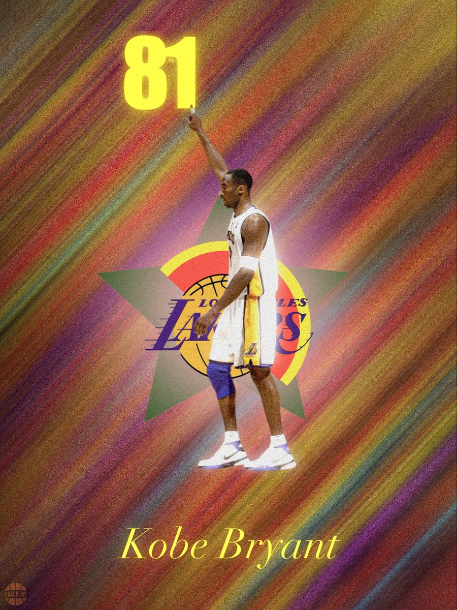 coachjay75's tweet photo. 81 points - 1/22/2006 - 20 years ago🐍

Test graphique. Graphic test

#kobe #blackmamba🐍 #81 #81points #kobebryant https://t.co/wO5mtAHvPc