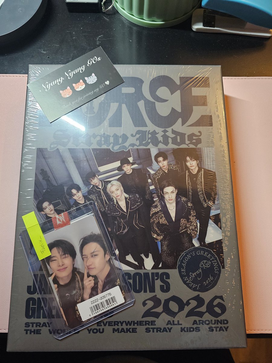 Faelix_'s tweet photo. Thank you @NyangNyangGOs  for this!! Everything arrived fast and in perfect shape! 🩷 https://t.co/Y4eIImS6uH