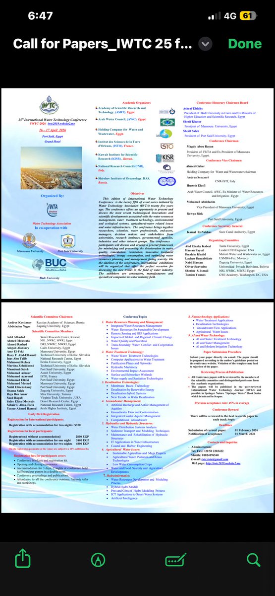 amnegm85's tweet photo. Invitation to submit paper to IWTC25. https://t.co/2VL2UoUhWS