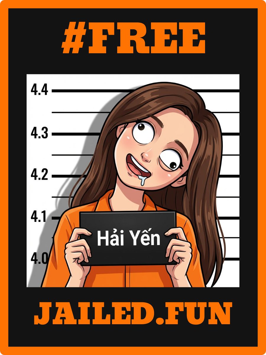 Angiang2Yen's tweet photo. i got life sentence 😭💀

moving into @Jaileddotfun soon

[ drop your mugshot here👇] https://t.co/zG28MrA39g