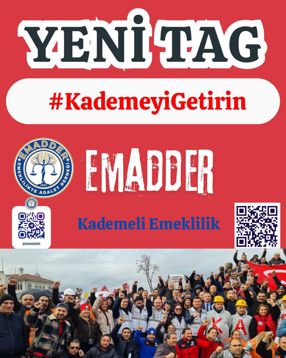 👉Dünyanın hiçbir yerinde bir gün farkla emeklilik yaşı 17-20 yıl birden değişmez. 

👉Bu teknik bir hata değilse, büyük bir adaletsizliktir. 
👉Düzenleme şart!

<a href="/EmadDernegi/">EMEKLİLİKTE ADALET DERNEĞİ ⚖️</a>
#KademeyiGetirin