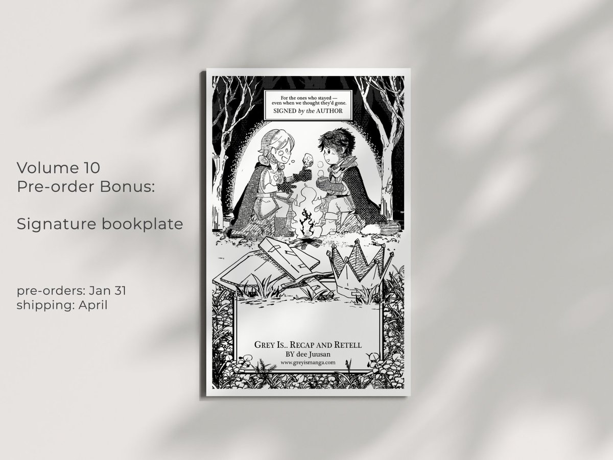 deejuusan's tweet photo. Volume 10 Pre-order Bonus :

As per usual, all pre-ordered books will be signed.
Due to the look and design of the first page and the inner cover of Volume 10, this release will have a signature bookplate that you can stick on the inside. https://t.co/sMMYKaCmAu