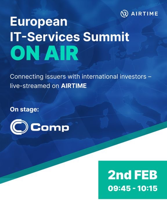 AdrianKowollik's tweet image. #Comp #AIRTIME $CMP #Poland #cybersecurity (Market cap EUR 273m)
⏲️ When? February 2nd, 9:45 am-10:15 am
🤝 Please register here: lnkd.in/daEJqVDz