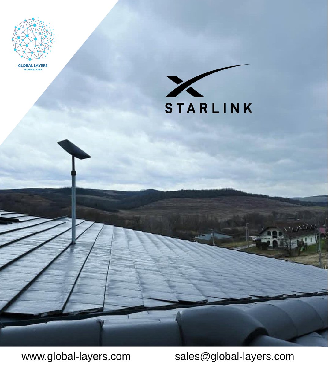 global_layer's tweet image. Global Layers Technologies delivers expert Starlink installation, configuration, and support, providing fast, reliable internet where traditional connectivity is unavailable. Ideal for remote sites, retail, construction projects. 

📩 Email: sales@global-layers.com

#Starlink