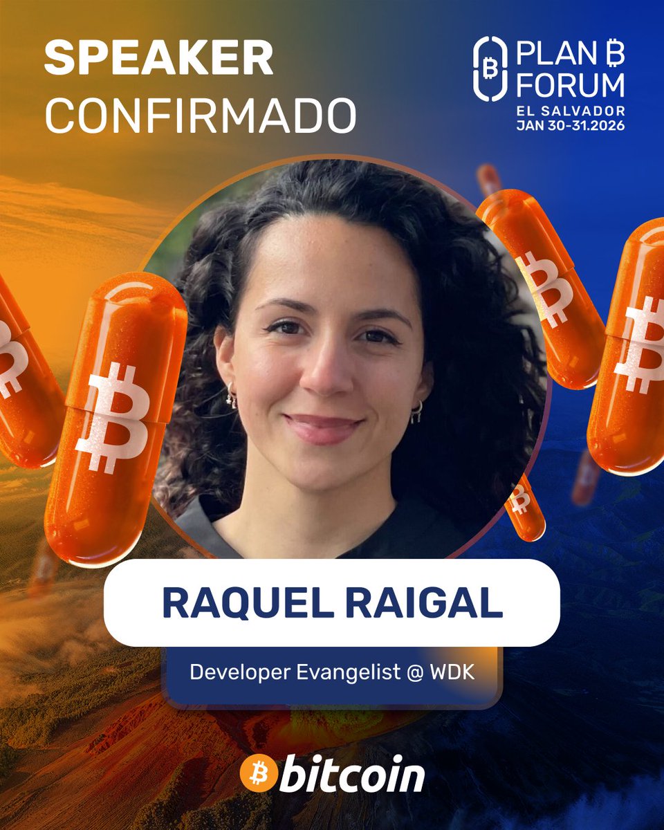 Los desarrolladores necesitan apoyo. @rraigal_ llega a Plan ₿ Forum El  Salvador para hablar de ecosistemas dev y herramientas Bitcoin. 30 y 31 de  enero. #PlanBForum
