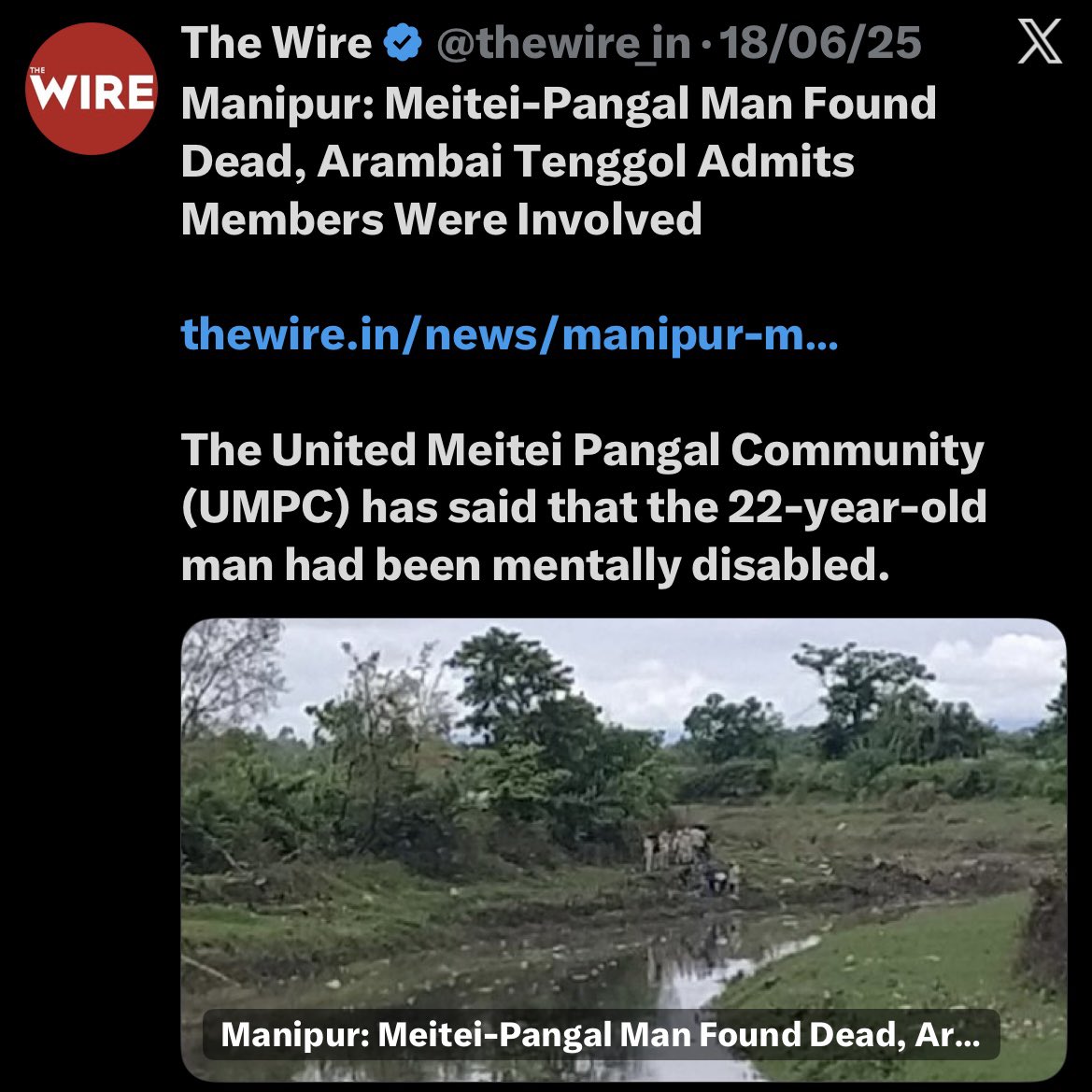 #Manipur
if victim christian/muslim:
    explicitly highlight their identity
else:
    write the most vague, generic headline

indian libtard journalism summarised