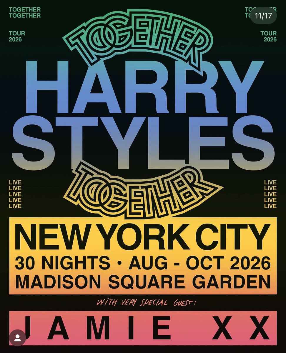 djoswifts's tweet photo. HARRY STYLES DOING 30 NIGHTS AT MADISON SQUARE GARDEN https://t.co/UjjTjoX7E2