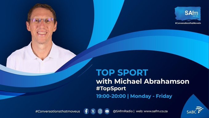 SAfmRadio's tweet photo. [ON AIR]  #TopSportOnSAFM with
@MemoryMentalist 

Tonight we give the latest from #TheAMEX golf tournament in our #TeeTime feature. 

We chat to @Netball_SA Spar Proteas coach Jenny Van Dyk ahead of the England test. 

We also chat @AustralianOpen with Bruce Davidson. https://t.co/Il0guuIoT0