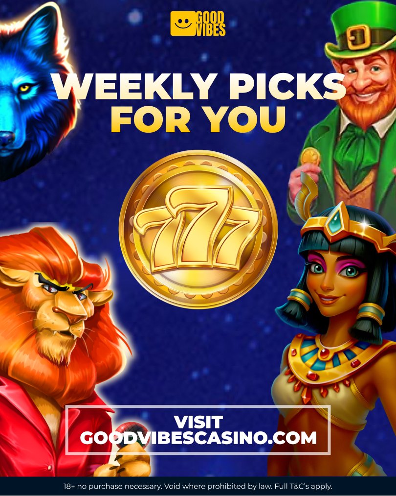 CasinoGoodVibes's tweet image. 🔥 Weekly Picks are in!

Not sure what to spin next? We handpick the most popular and trending games each week so you don’t have to guess. 🎰
If you’re stuck choosing, these are the easiest wins. 😎

#WeeklyPicks #Slots #CasinoFun