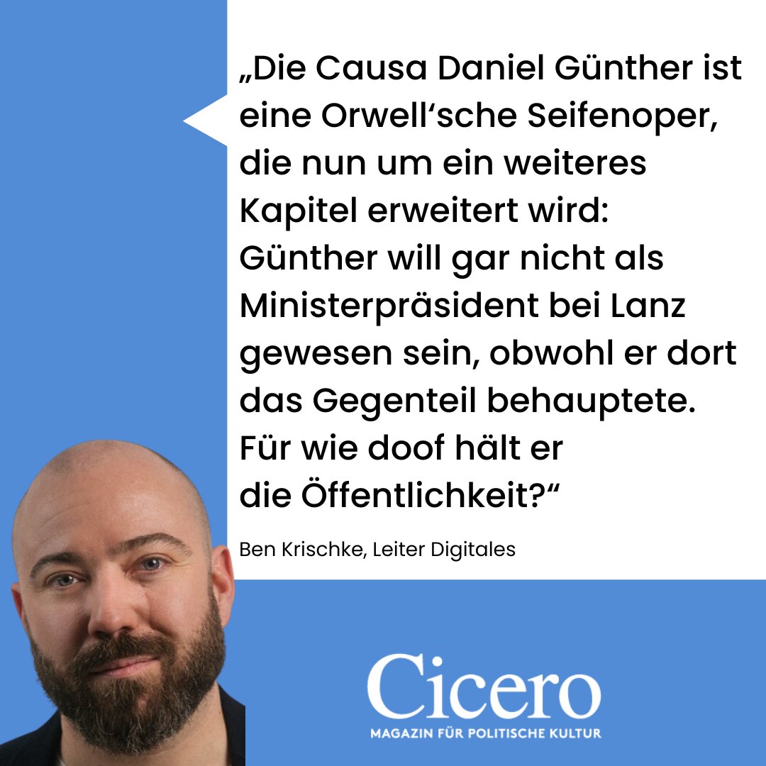 Hier geht's zum Artikel von <a href="/KrischkeBen/">Ben Krischke</a>: tinyurl.com/2b3bp2on #DanielGuenther #Nius
