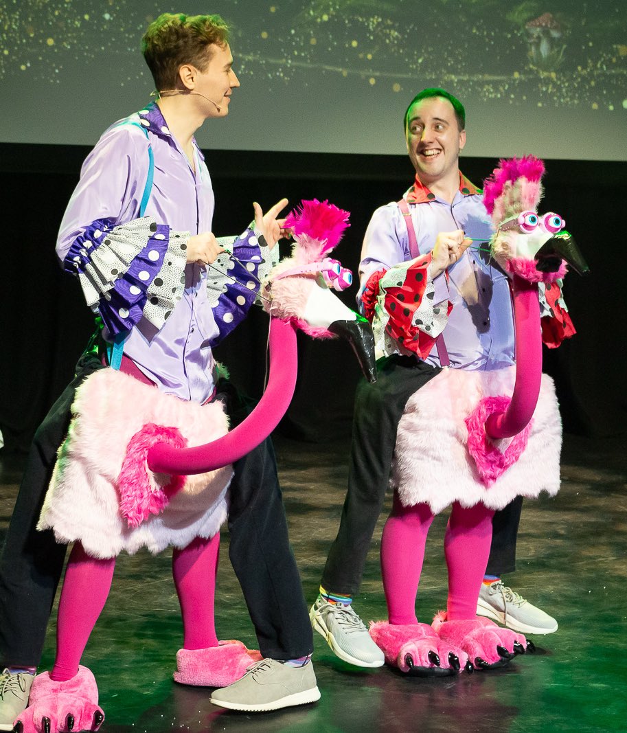 Kieran_Rose's tweet photo. Silly Billy tries to find his date to the ball! 2025 saw my second outing in a Pantomime, which was Beauty and the Beast at The Exchange Theatre in Twickenham. Where I played Silly Billy a rich flamboyant bachelor along with his brother Dandy Andy (Part 1/2) https://t.co/OU0xcNNc73