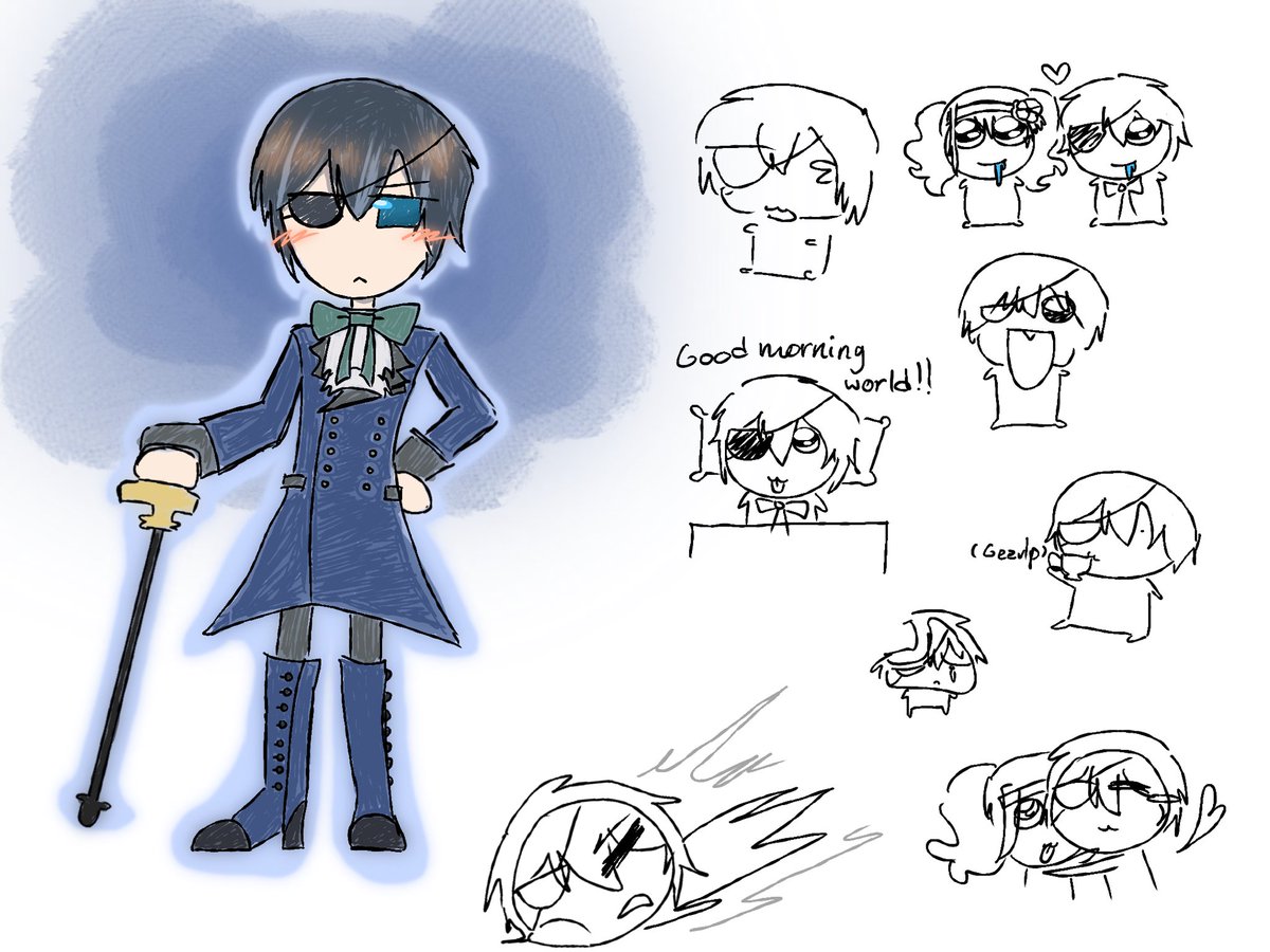 Redythecoolest's tweet photo. ciel fanart for @phvantm 
#blackbutler #kuroshitsuji https://t.co/OsmrioXolr