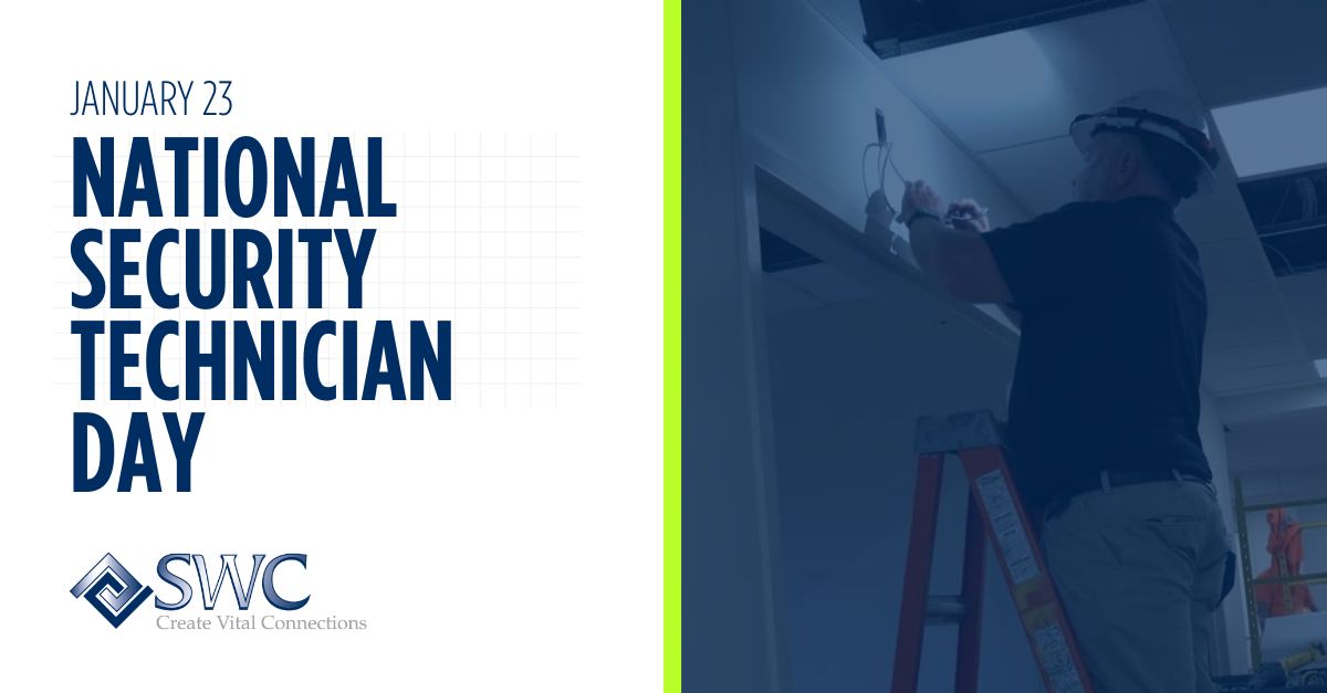 Today we celebrate the professionals who keep our systems secure, connected, and running at their best.

Happy National Security Technician Day from SWC to all security technicians—and to every technician across our industry.