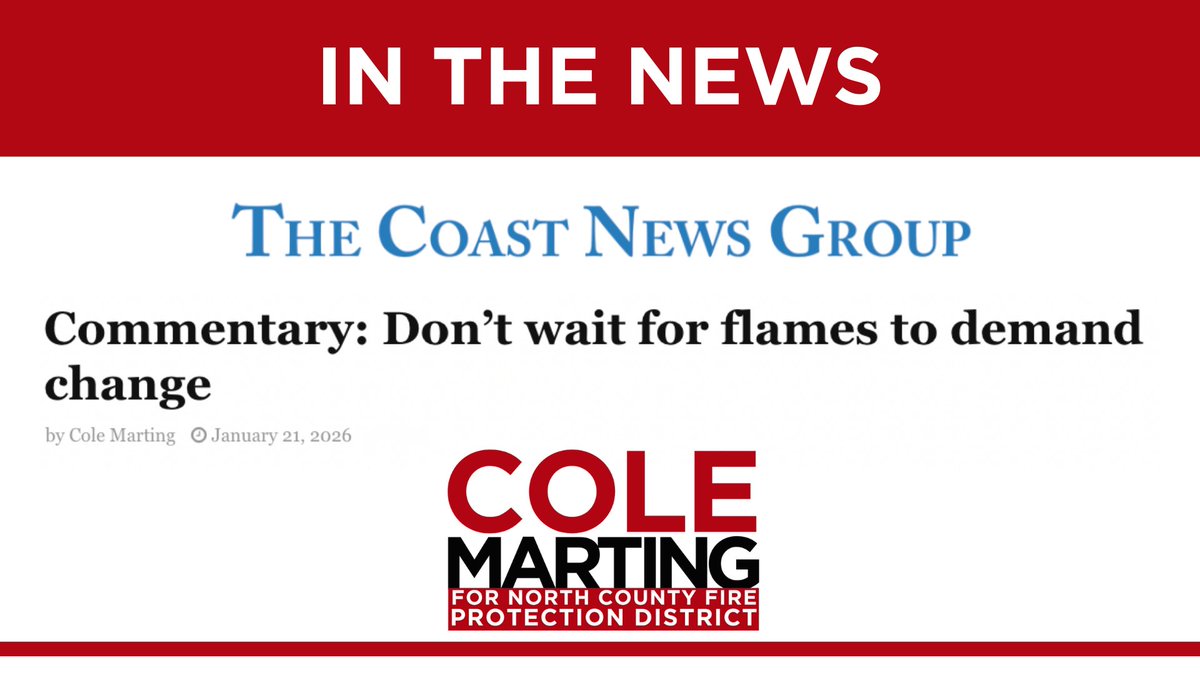 I authored this piece because California keeps learning the same lessons the hard way.

Wildfire prevention requires strong local leadership, not mandates from Sacramento that miss the real risks. Read more: thecoastnews.com/commentary-don…