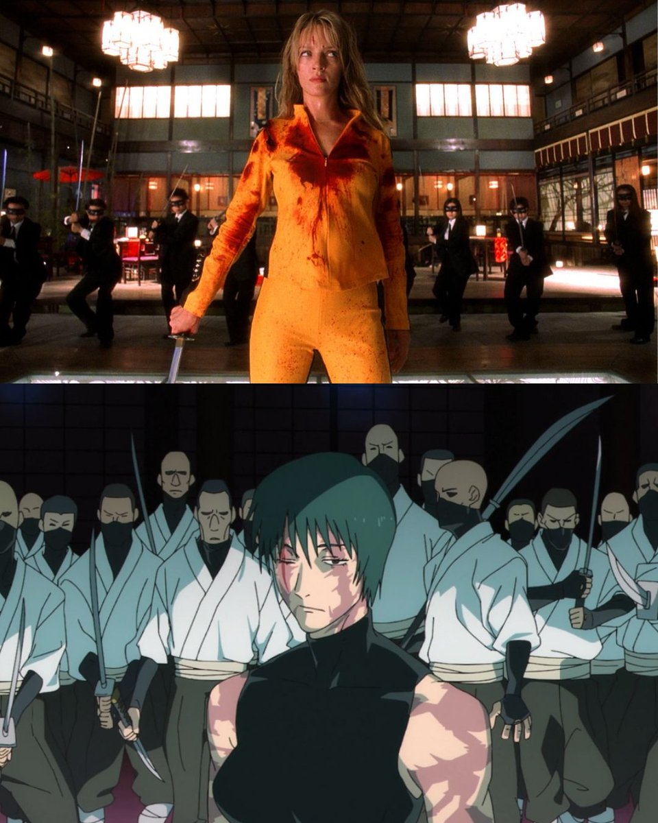 anime_shots's tweet image. Kill Bill x Jujutsu Kaisen