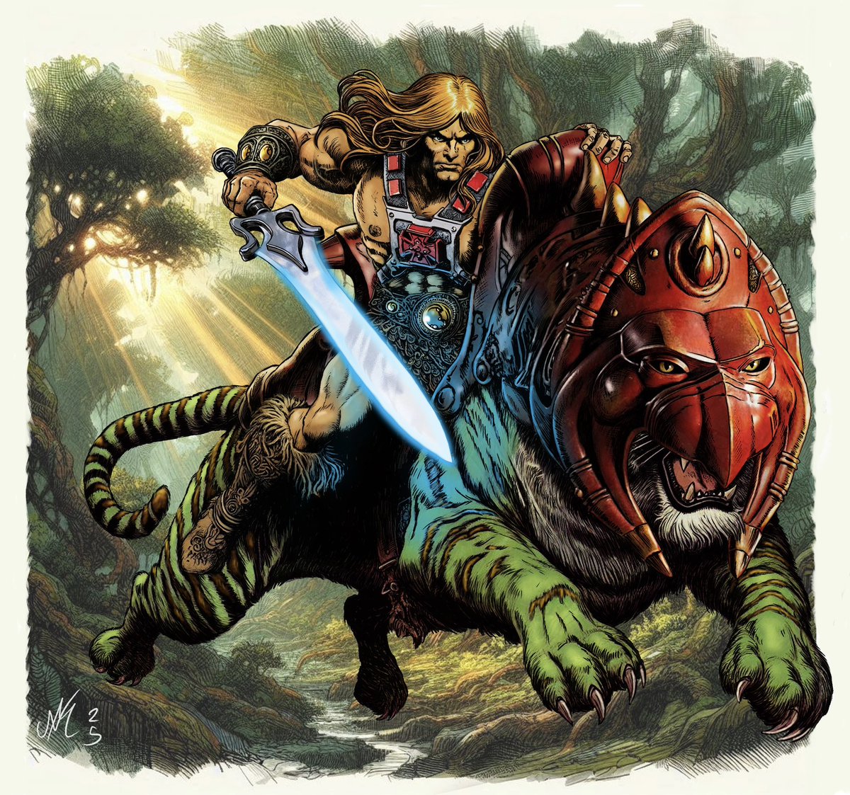 NicoMartelle's tweet image. I've been drawing #HeMan and the #MastersOfTheUniverse all my life, and today I had tears of joy while watching the movie trailer.