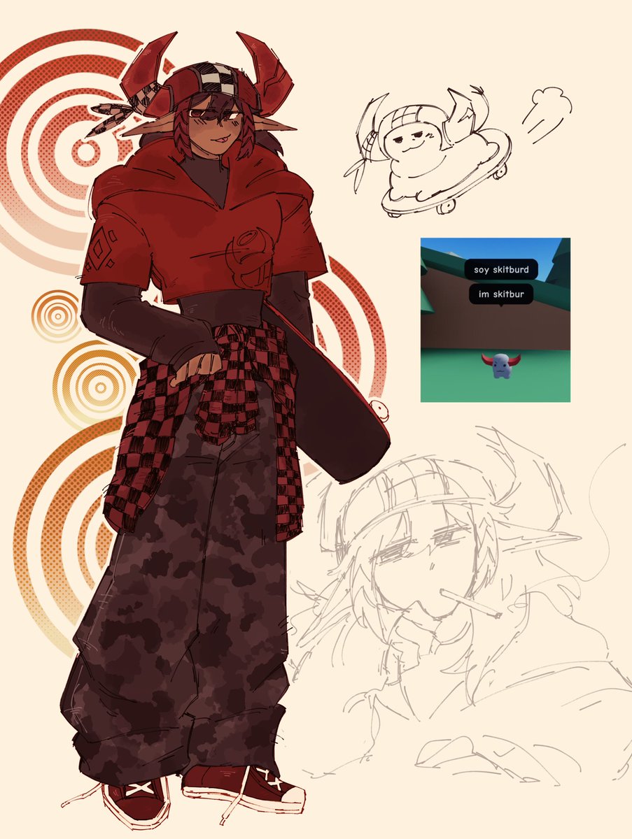 keuuppc's tweet image. skateboard doodles bc i realized i never finalized his design
#phighting #skateboard