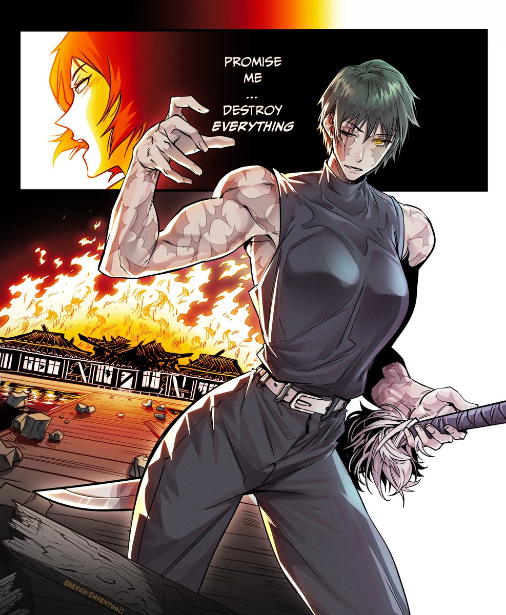 SketchInventor's tweet image. My agenda is that Maki is PEAK🫡

#jjk #JujutsuKaisen