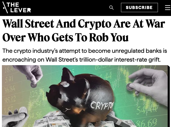 davidsirota's tweet image. Banks are paying depositors 0.1% interest while charging 7% for mortgages and 25% on credit cards — all while they get guaranteed 4% returns at the Fed. 

The whole thing is a scam.